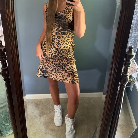 Vintage Cheetah Silk Dress - Picture 3 of 3